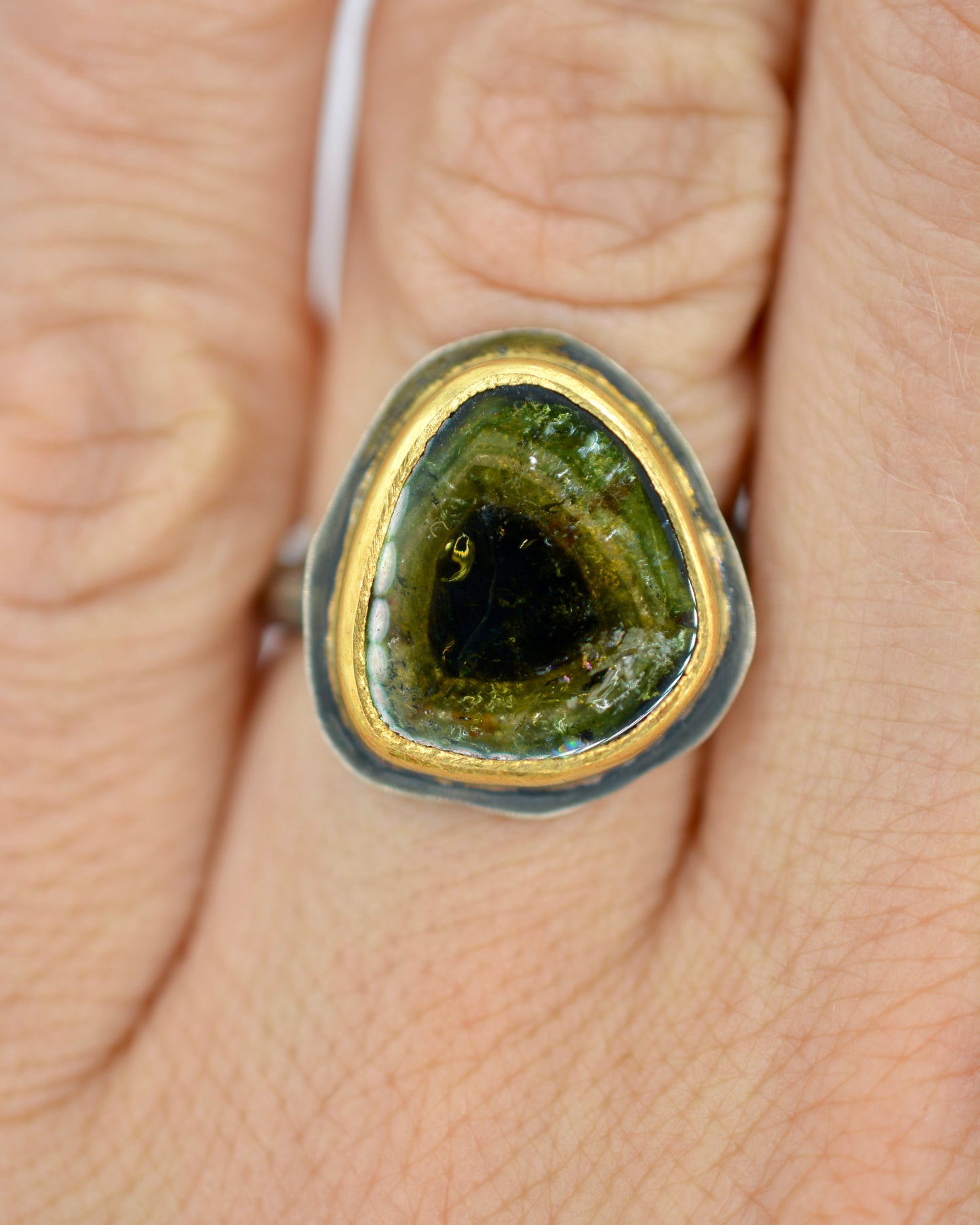 Green Tourmaline Ring