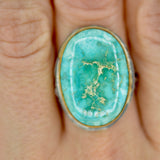 Easter Blue Turquoise Statement Ring