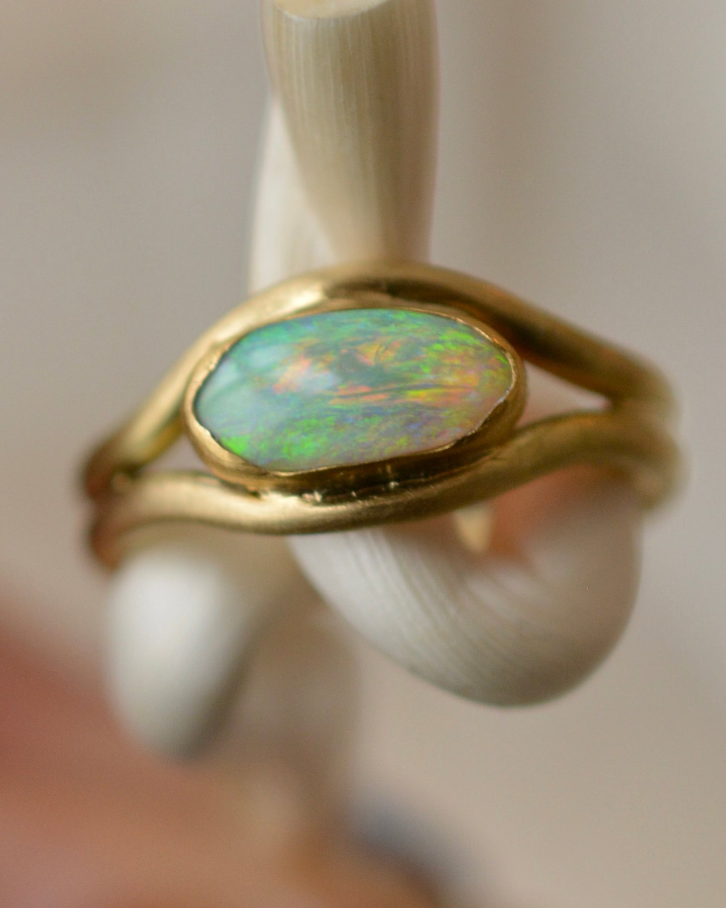 Opal Curve Ring