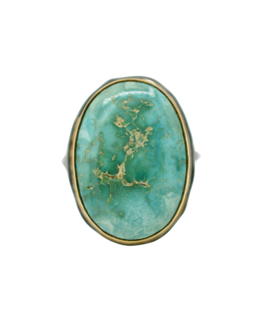 Easter Blue Turquoise Statement Ring