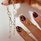 Gold 'B' Chain Necklace