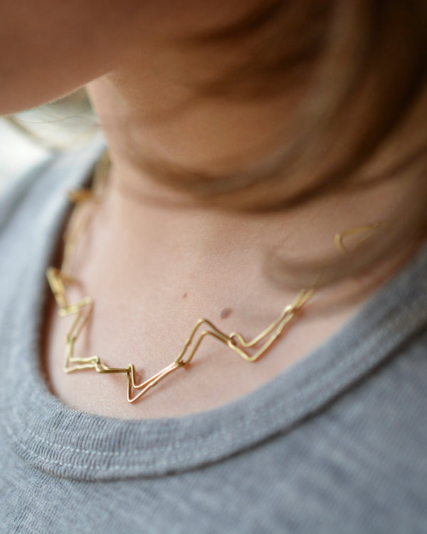 Gold 'L' Chain Necklace