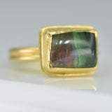 Watermelon Bicolour Tourmaline Ring