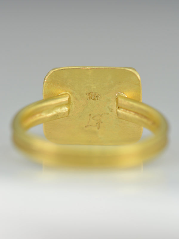 Watermelon Bicolour Tourmaline Ring | Handcrafted 18k Solid Gold
