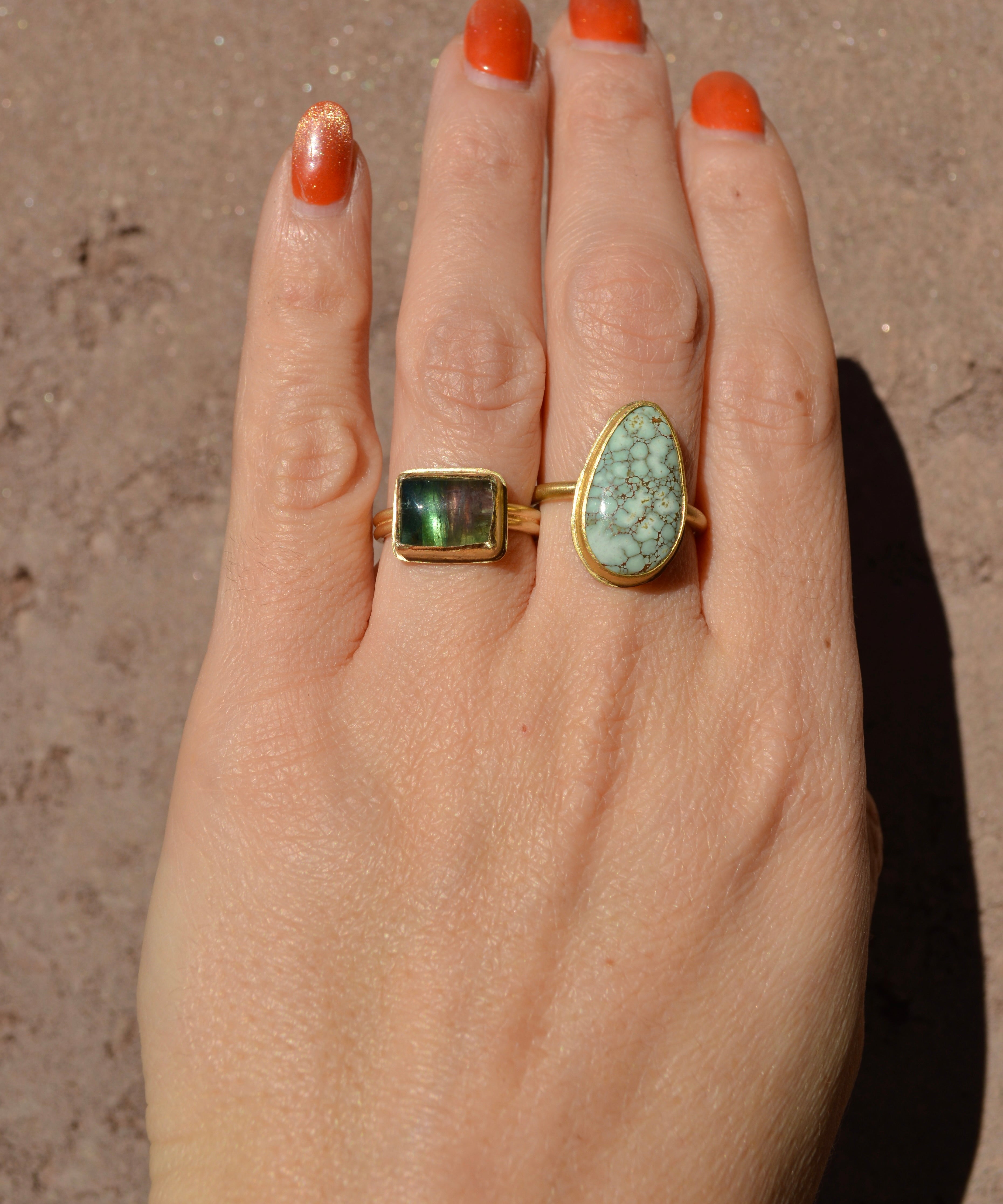 Watermelon Bicolour Tourmaline Ring
