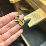 Cognac Bi-Colour Topaz Stud Earrings