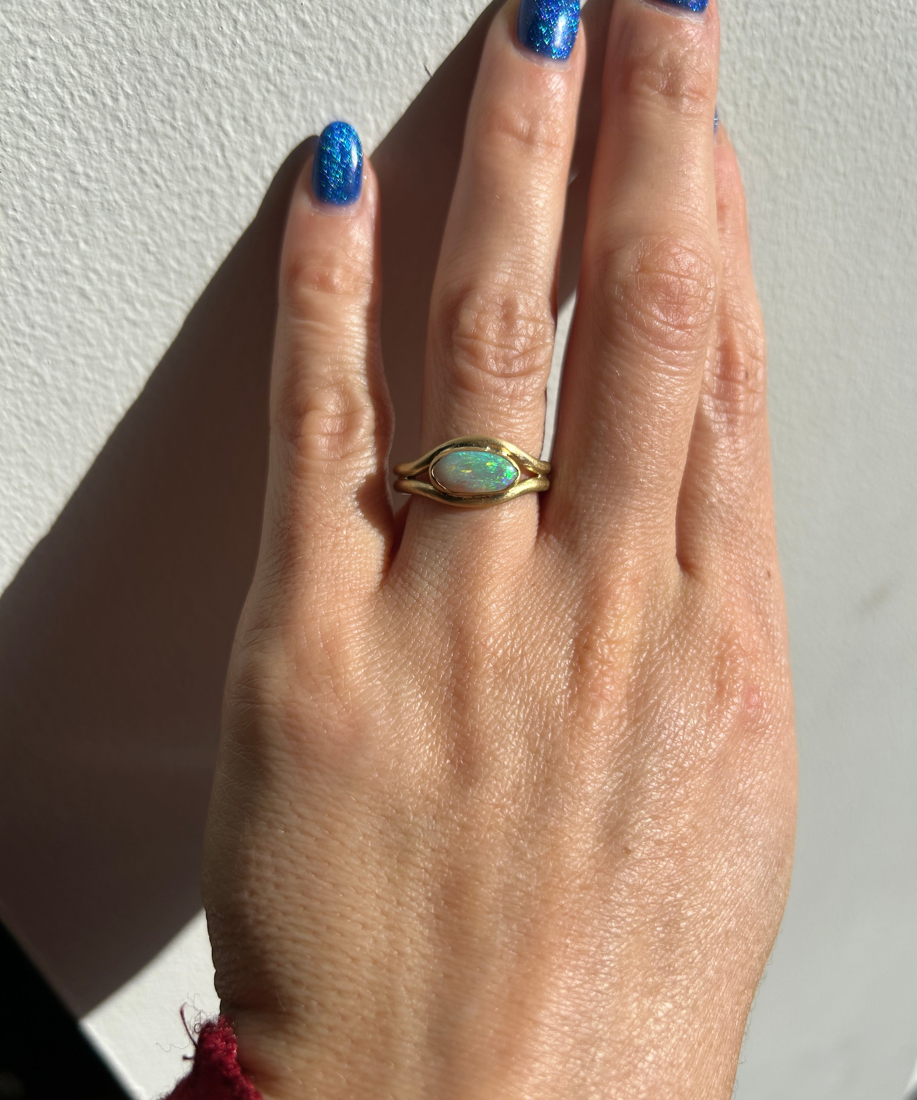 Opal Curve Ring