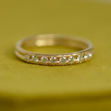 Canadian Diamond Half Moon Ring