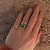 Colombian Emerald & Canadian Diamond Ring
