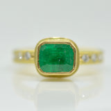 Colombian Emerald & Canadian Diamond Ring