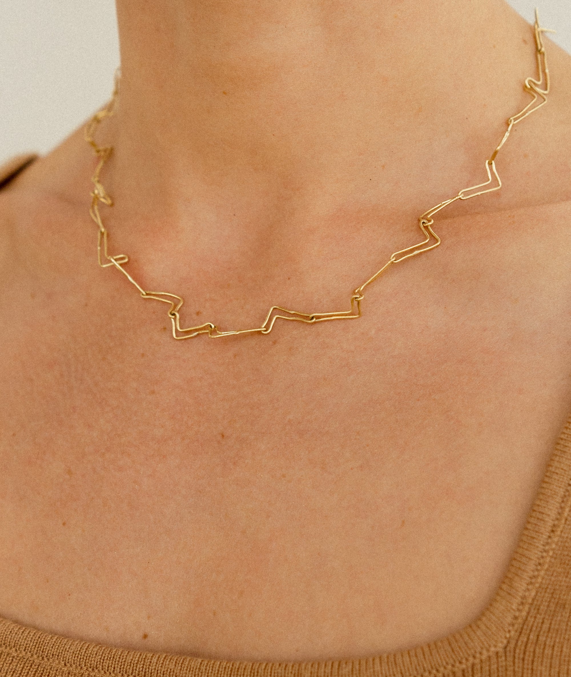 Gold 'L' Chain Necklace