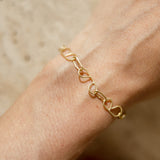 Gold Mini 'B' Chain Bracelet