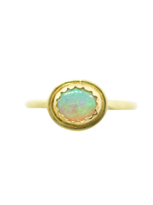 Opal Petal Ring